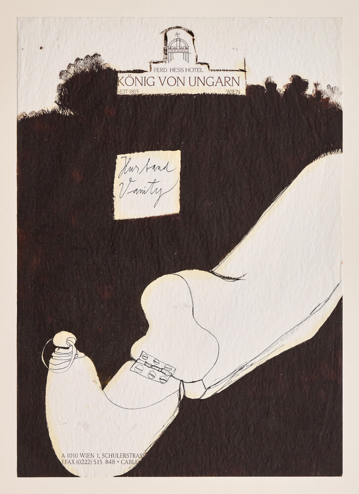 objects husband vanity 2013 ink on paper 30×21cm — sabine steinmair