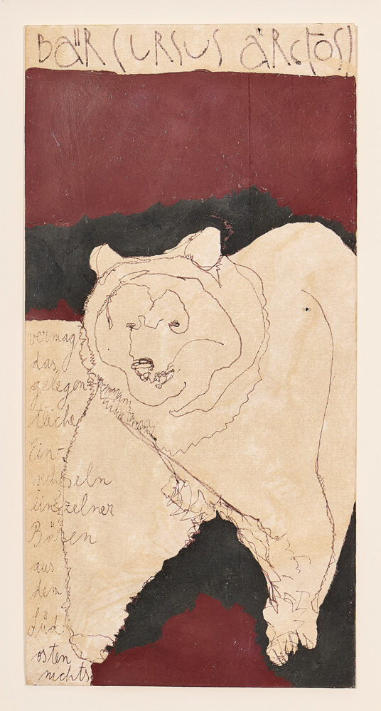 tiere bär 2014 ink on paper 22×11cm — sabine steinmair