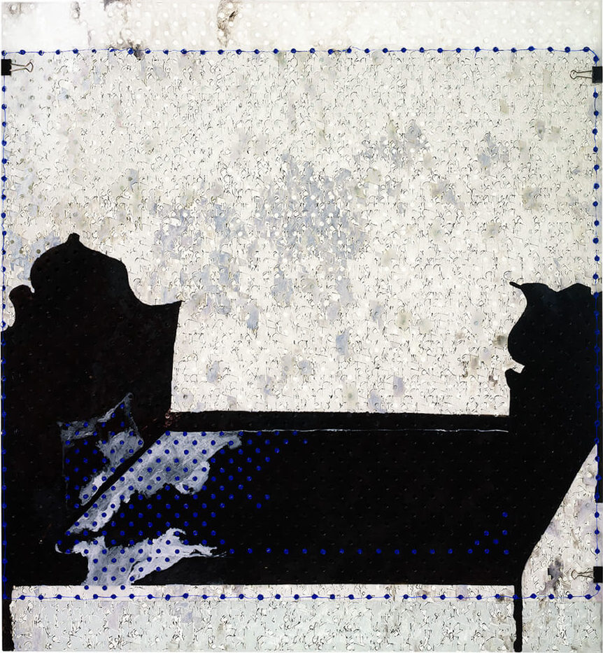 transparencies grimm's tales 2008 oil on glass and acetate 70×70cm — sabine steinmair