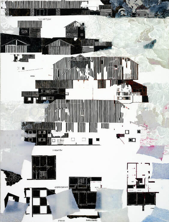 transparencies hof 2009 oil on glass 90×60cm — sabine steinmair